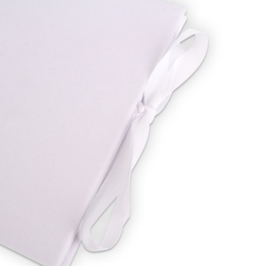 Custom Hot Stamping Gold Printing Hardcover White <strong>Personalised</strong> <strong>Wedding</strong> <strong>Guest</strong> <strong>Book</strong> With Ribbon - Product Image 4