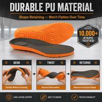 Semelles intérieures personnalisées en mousse PU à effet mémoire haute résilience pour chaussures de marche seniors et personnes âgées