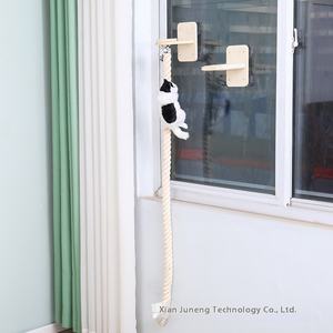 Support d'escalade moderne en bois massif pour chat avec grande <span class=keywords><strong>échelle</strong></span> en corde Support pour chat Top-Of-Sky Ensemble de plate-forme de saut - Product Image 1