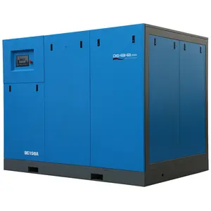 150 Hp Luchtcompressor 8 Bar 10bar 110kw Roterende Schroef Type Industrie Luchtcompressor