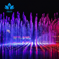 Outdoor-Trockenplatz-Musikbrunnen mit Lasershow, farbenfrohe, tauchfähige LED-Wassershow für öffentliche Plätze und kulturelle Tourismusprojekte