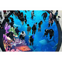 Écran de sol de danse interactif LED couleur pleine IP65, vague océanique programmable, 64 pieds carrés, résolution 4K, luminosité 5500CD, intérieur