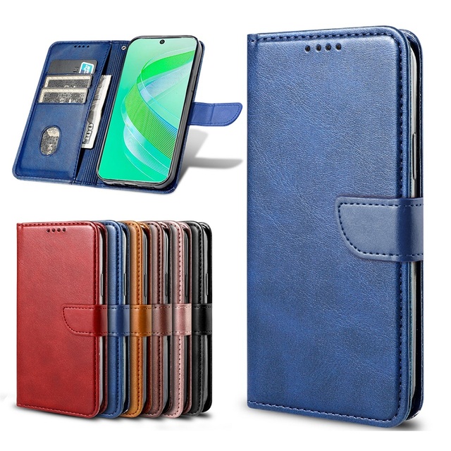Leather Flip Cover Wallet Phone Pockets Storage Credit Card Slots Kickstand Case for iPhone 11 12 13 14 15 16 Pro Max Flip Case