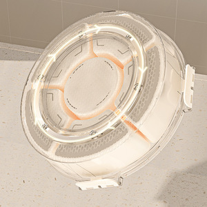 Nueva Bandeja Redonda Multifuncional de 6 Compartimentos para Servir Alimentos, Contenedor Portátil para Aperitivos con Asa - Product Image 5