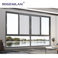 Ventana Corredera de Aluminio Color Champán Estándar CE, Puertas y Ventanas Correderas de Vidrio, Ventana Corredera de Aluminio Color Bronce