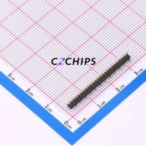 X1311WVS-25J-C40D42R1 Pin Header SMD,P=1.27mm,Horizontal Mount Connector ( Pin Structure: 1x25P )( Pitch: 1.27mm )( Row - Product Image 1
