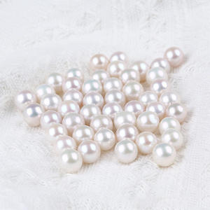 Perles de perles d'eau douce naturelles presque rondes de 1,5 à 1,8 mm, semi-finies, pour collier de bijoux DIY - Product Image 3