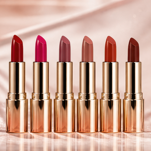 Nouveaux rouges à lèvres mats naturels longue tenue, dégradé rose or rouge circulaire, maquillage de fête, marque privée - Product Image 3