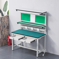 Banc de travail antistatique ESD de haute qualité, table de travail électronique industrielle pour atelier SMT