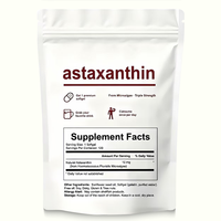 Suplemento alimenticio de alta pureza personalizado de fábrica, extracto de algas rojas de lluvia, cápsulas blandas de astaxantina