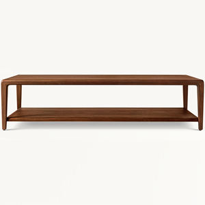 Tables basses rectangulaires en bois massif, meubles de salon modernes de luxe haut de gamme - Product Image 1