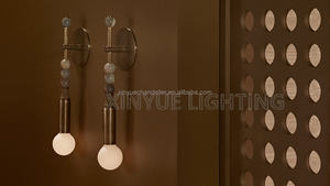 הגעה חדשה APPARATUS פמוט אגת מנורת קיר מעצב יוקרה קישוט פנים אור קיר - Product Image 6