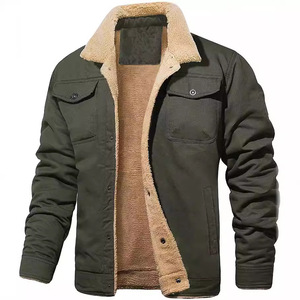 <span class=keywords><strong>Veste</strong></span> d'hiver pour homme Fitspi, nouvelle collection, doublée en <span class=keywords><strong>polaire</strong></span>, vêtements de travail en coton, <span class=keywords><strong>veste</strong></span> décontractée, manteaux pour homme, fabrication en usine - Product Image 1