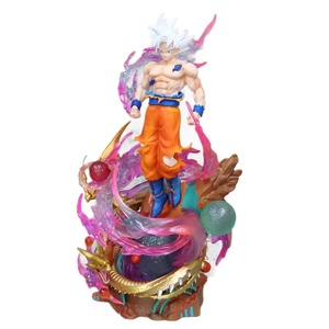 Figurine Anime Dragon Ball Son <span class=keywords><strong>Goku</strong></span> Ultra Instinct <span class=keywords><strong>Cheveux</strong></span> Blancs Lumineuse, Produit Phare, Ornement de Bureau - Product Image 5