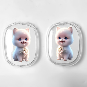 Coque souple de luxe pour animaux de compagnie pour casque <span class=keywords><strong>AirPods</strong></span> <span class=keywords><strong>Max</strong></span> Matériau TPU transparent pour chien et chat - Product Image 3
