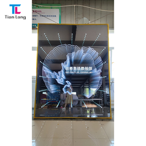 Vente en gros Panneau d'affichage d'éclairage au néon 3D Ambiance décorative Fond lumineux Miroir à couche fraisée LED Fabricants de verre fabriqué - Product Image 1