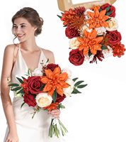 Nouvelles fleurs artificielles en soie entièrement faites à la main, style transfrontalier, pour décoration moderne de mariage, de remise de diplôme et extérieure