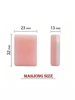 Jeu de Mahjong Américain Double Couche en Acrylique Motif Chat, 4 Joueurs, Mini Tuiles de Mahjong Pliables pour Jeu Manuel