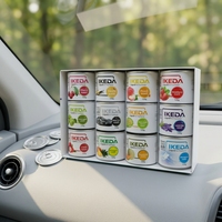Désodorisant Liquide en Alliage d'Aluminium 60g/120g en Gros, Parfum Léger 61-90 Jours, pour Voiture et Maison, Aromathérapie
