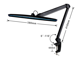 LED-taaklamp Professioneel 9503LED 117LED's 24W Dimbaar Nagellamp LED Werktafellamp Wimperslamp Schoonheidssalonlamp - Product Image 5