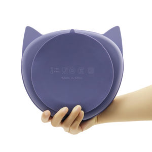 PISSEN-Juego de alimentación Para bebé, plato de succión de silicona con estampado de zorro, productos Para bebés - Product Image 4