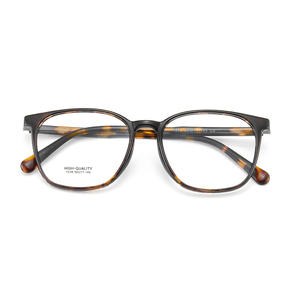 Montures de lunettes modernes rétro en acétate TR, rectangulaires, monture complète, confortables, unisexes, origine Danyang, référence 7318 - Product Image 2