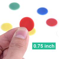 Vente en gros de jetons de comptage de compteurs personnalisés, marqueurs en plastique, couleurs transparentes mélangées pour jetons de bingo, jetons de jeu