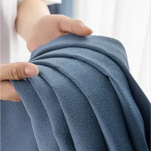 2022 çin üretici kadife kadife % 100% Polyester düz karartma perdesi tekstil kumaş