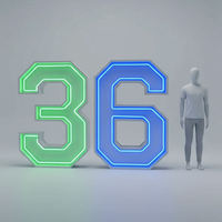 Lettres Géantes Lumineuses LED pour Décoration Maison, Fêtes, Grandes Mots, Lettres Lumineuses Mini pour la Saint-Valentin