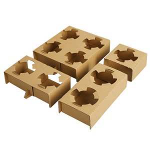 Các tông uống cốc chủ Takeaway tàu sân bay cá nhân dùng một lần cốc cà phê khay với thiết kế có thể gập lại - Product Image 2