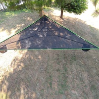 IRONDONKEY Outdoor Camping Dreieck Hängematte Tragbare Hängematte für mehrere Personen 3-Punkt-Designkapazität Geeignet für Reisen
