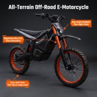 Moto électrique tout-terrain à moteur central, robuste, pour les aventures en plein air