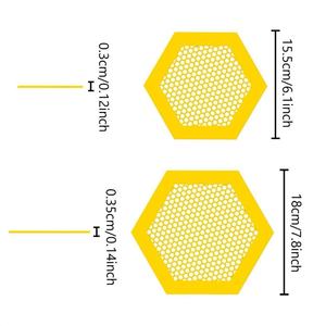Station flottante pour eau Eva, 15,5 cm x 18 cm, hexagonale, pour bassin de jardin, décorations écologiques pour abeilles et papillons - Product Image 1