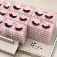 Bandes de cils de qualité 13-15 mm, faux cils, prix de gros, emballage noir et or