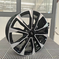 Jantes forgées sur mesure Yufei Y-Spoke Deep Concave 19x9.5 5x114.3 pour Lexus RC F IS GS, finition usinée argent/noir, en alliage léger 6061-T6