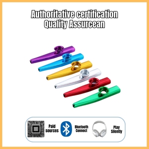 Venta caliente <span class=keywords><strong>Metal</strong></span> Kazoo Professional Aluminio Kazoo para niños y adultos-Mini instrumento musical <span class=keywords><strong>de</strong></span> percusión clásico - Product Image 2