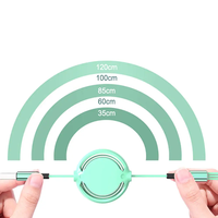 Câble USB 3-en-1 rétractable magnétique à ressort, facile à transporter, charge rapide Type-C, thème Macaron, cadeau, 3A, 1,2m