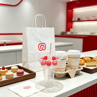 Gobelets en plastique personnalisés 2-en-1 SP2091 avec bol à collation, anti-fuite, portables, idéaux pour les stands de marché nocturne et les plats à emporter