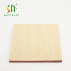 Direct Sales Wood Veneer Mdf Perforated Wooden Sound Absorption Panel Interior Decoration Slat Acoustic Wall