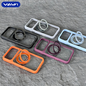 Funda Transparente Moderna VAWI B428 con Soporte para Engranajes para iPhone 18 17 16 15 14 Pro Max, Antiamarilleo, Magnética, Fundas para Móvil - Product Image 2