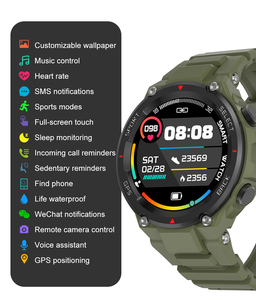 High Quality Wearable Devices <b>Digital</b> Wrist Smartwatch Round Shape IP68 550mAh Big Battery Rugged Sport Smart Watch Smart Watch - Product Image 2