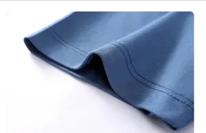 200gsm lujo Unisex supima algodón Sorona fresco resistente a las arrugas suave brillante personalizado hombres algodón camisetas