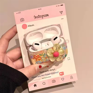 Nouvelle collection été : Étui pour <span class=keywords><strong>Airpods</strong></span> 4 avec fleurs tridimensionnelles colorées, compatible avec <span class=keywords><strong>Airpods</strong></span> 1, 2, <span class=keywords><strong>Pro</strong></span>, 2e génération et 3 - Product Image 2
