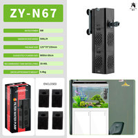 Pompe de filtration à cascade Zhiyang ZY-N, nouveau modèle transfrontalier Europe/Amérique/Royaume-Uni, pour aquarium en plastique 10W