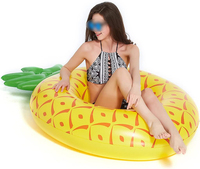 Flotteur de piscine gonflable géant d'ananas pour adultes, Tube intérieur de natation, Fruit en plein air, fête de plage, jeu d'eau, jouet amusant