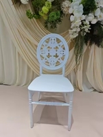 Chaise de mariage empilable, chaise en plastique durable, chaise moderne pour hôtel et événements