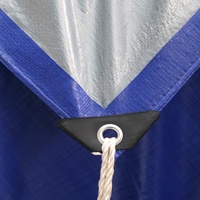 Bâche de protection imperméable en soie tissée 100% bleue et orange pour jardin, abri pour animaux, pergola et enclos extérieur