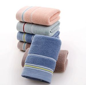 Serviette rayée en pur coton, best-seller en vente directe, couleur unie et multicolore, technique de tissage domestique - Product Image 3