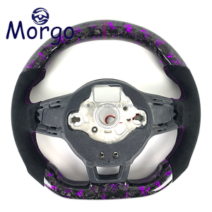 Accesorios de coches para VW, volante de fibra de carbono forjado LED Rpm personalizado para Volkswagen <span class=keywords><strong>Golf</strong></span> <span class=keywords><strong>MK7</strong></span> <span class=keywords><strong>MK7</strong></span>.5 MK7R GTI GTS GTE <span class=keywords><strong>GTD</strong></span> - Product Image 2