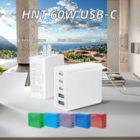 Chargeur mural multiport USB-C 15W à faible MOQ, charge rapide 3 ports PD3.1 QC3.0/PD3.0 pour 17/16/15/14